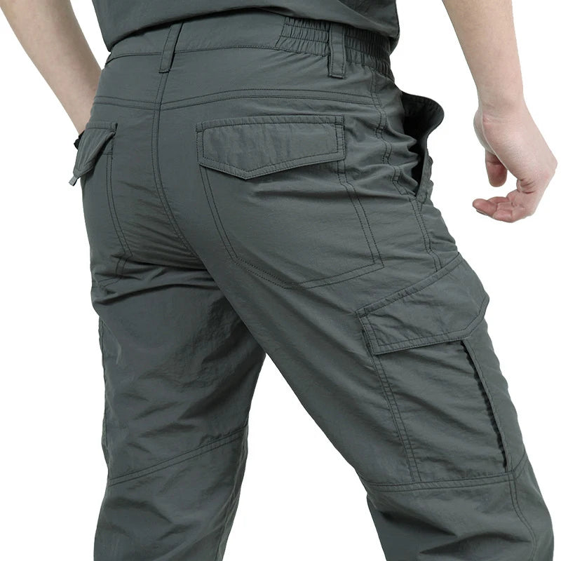 Tactical Multi-pocket Cargo Trousers, Lightweight - Men's Trousers