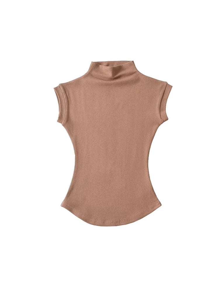 Sleeveless Turtleneck - Women’s Top