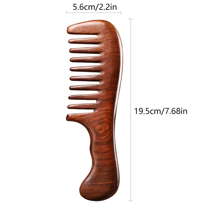 Natural Sandalwood Hair Combs Anti-Static - Sandalwood Comb - Hair Care