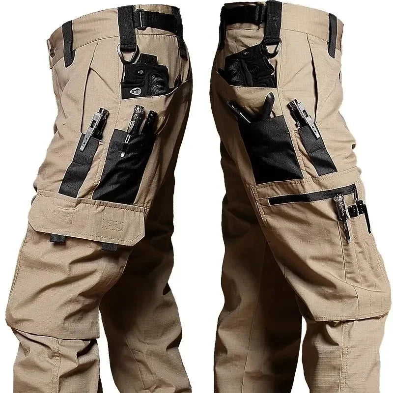 Tactical Work, Multi-pocket, Waterproof Cargo Trousers - Outdoor Workwear - Men's Trousers