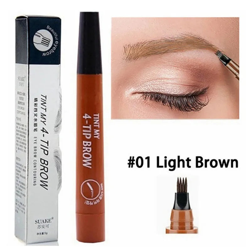 4-fork microblading eyebrow pencil