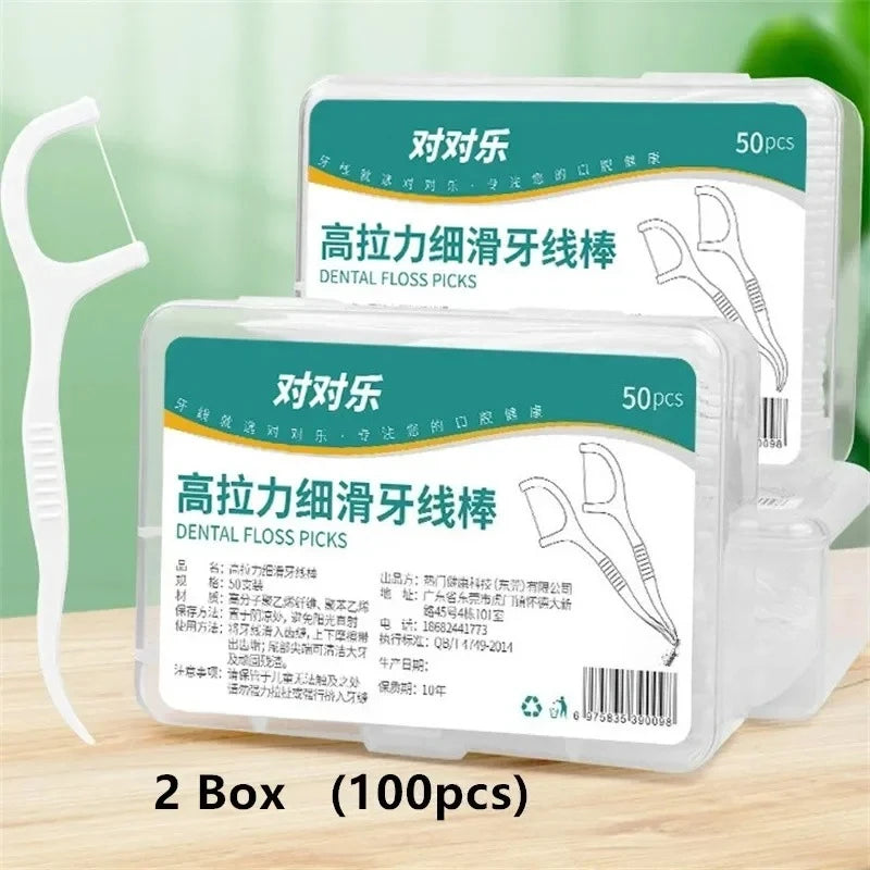 1/2/5/10 box portable disposable dental floss sticks
