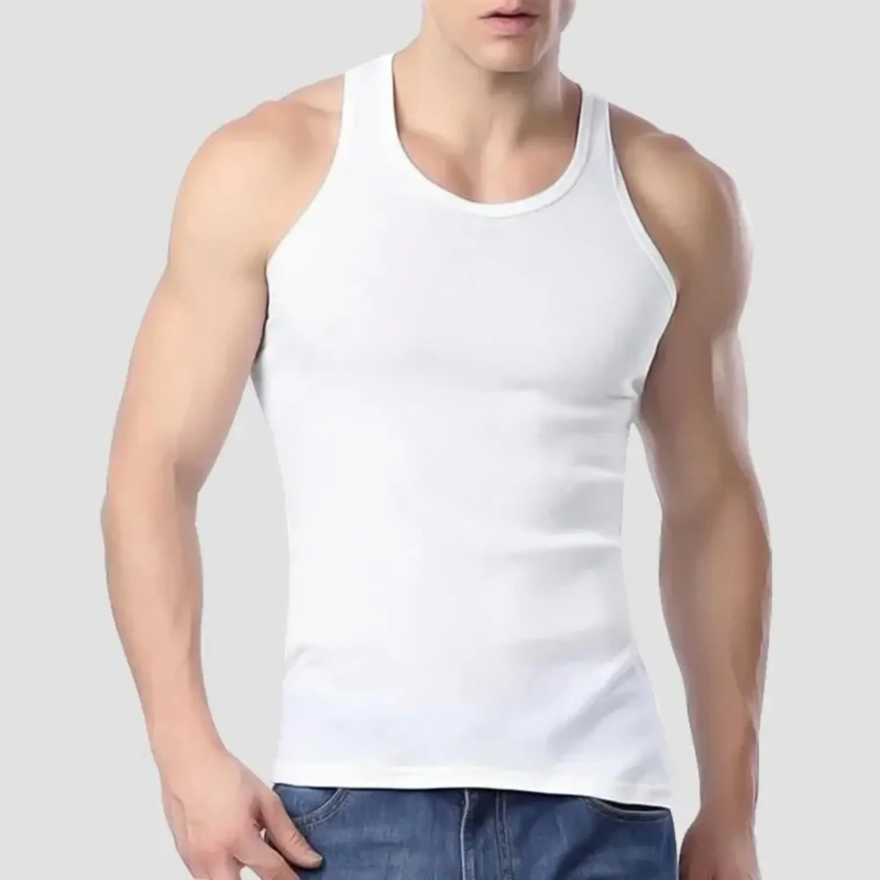 Lightweight Cotton Tight Vest - Men's Vest