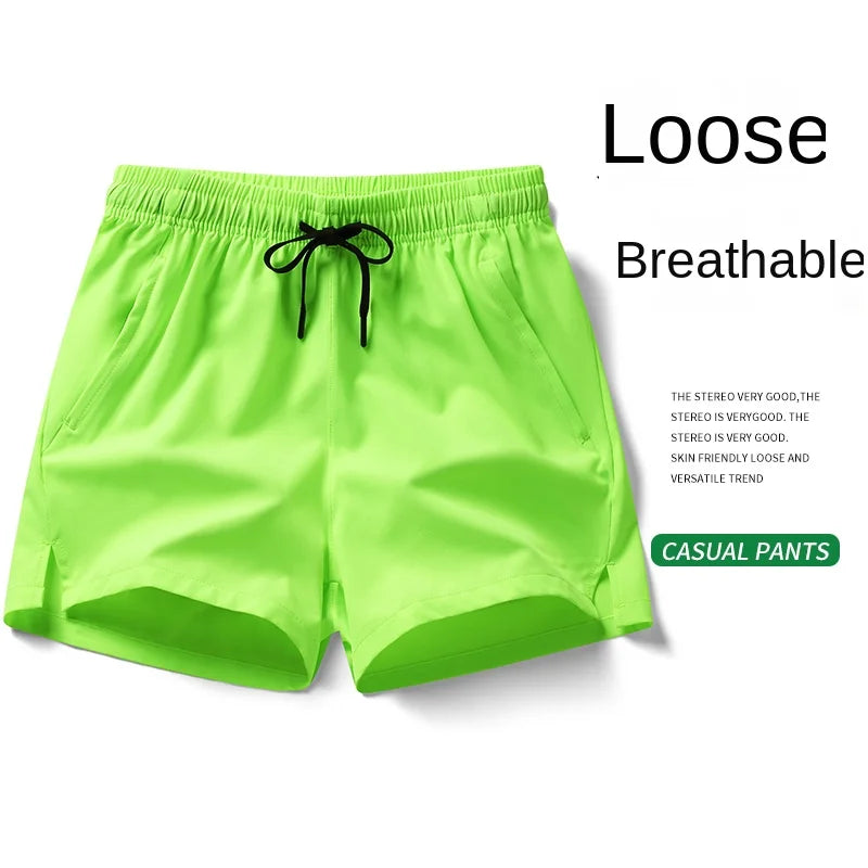 Pull String, Zipper Pockets Sport Shorts - Men's Shorts
