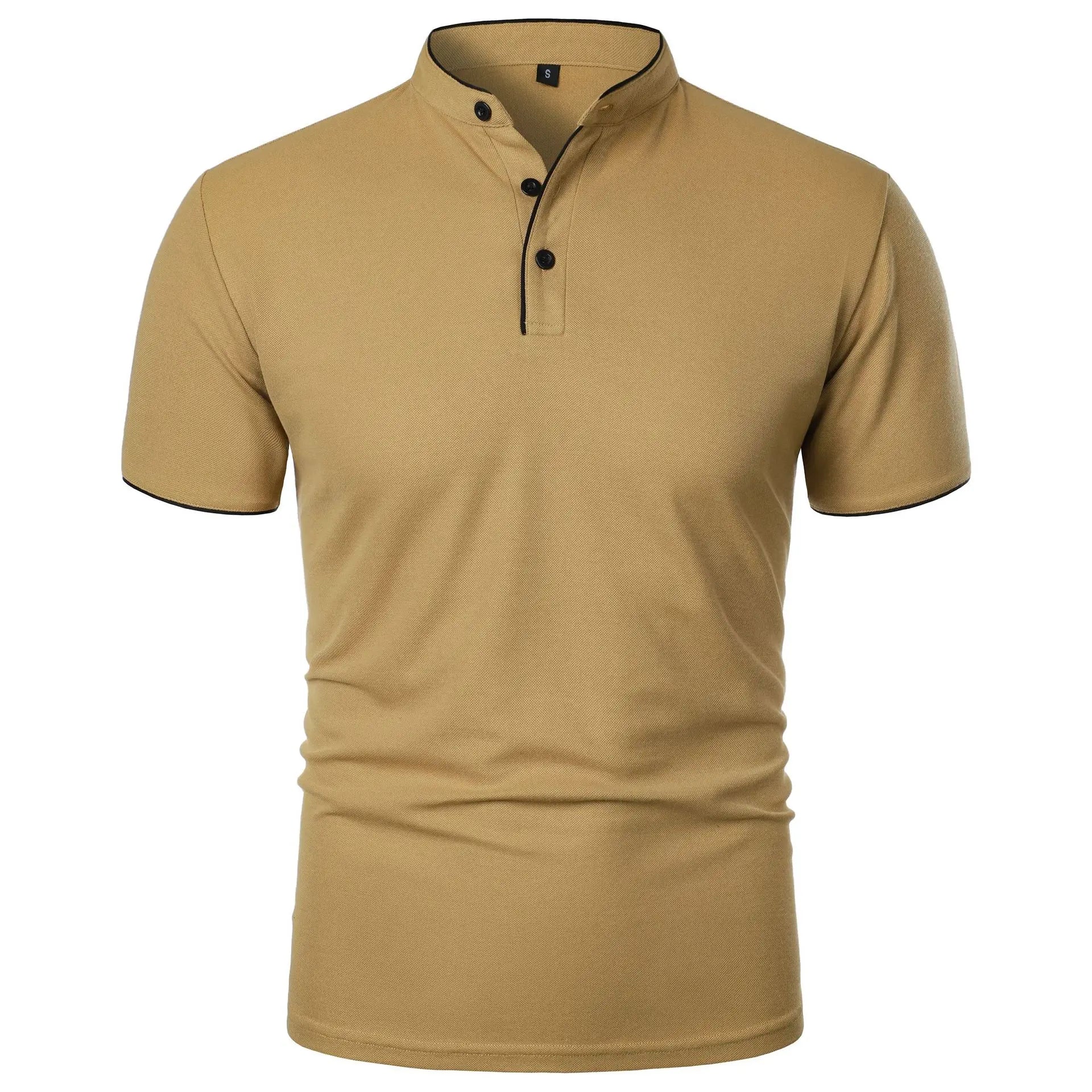 Short Sleeve Solid Colour Casual - Men's Polo