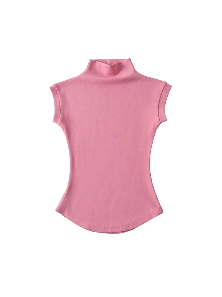 Sleeveless Turtleneck - Women’s Top
