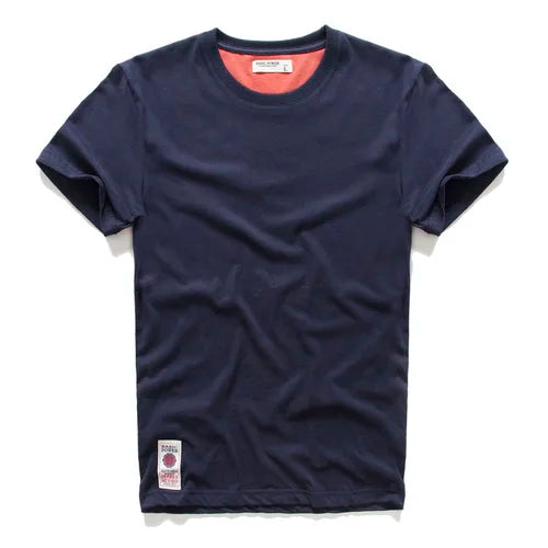 Solid Colour Casual O-neck High Quality - Men's T-Shirt