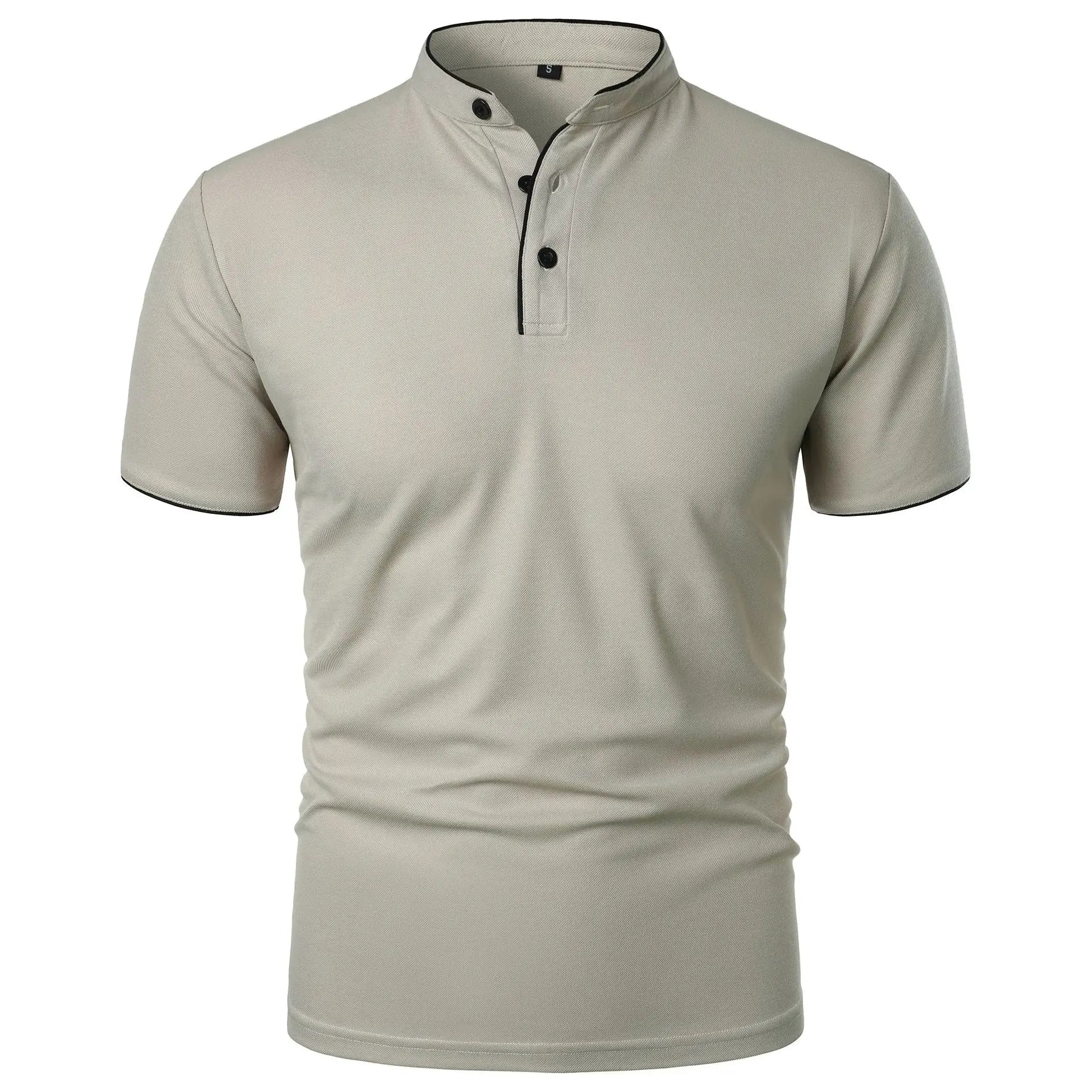 Short Sleeve Solid Colour Casual - Men's Polo