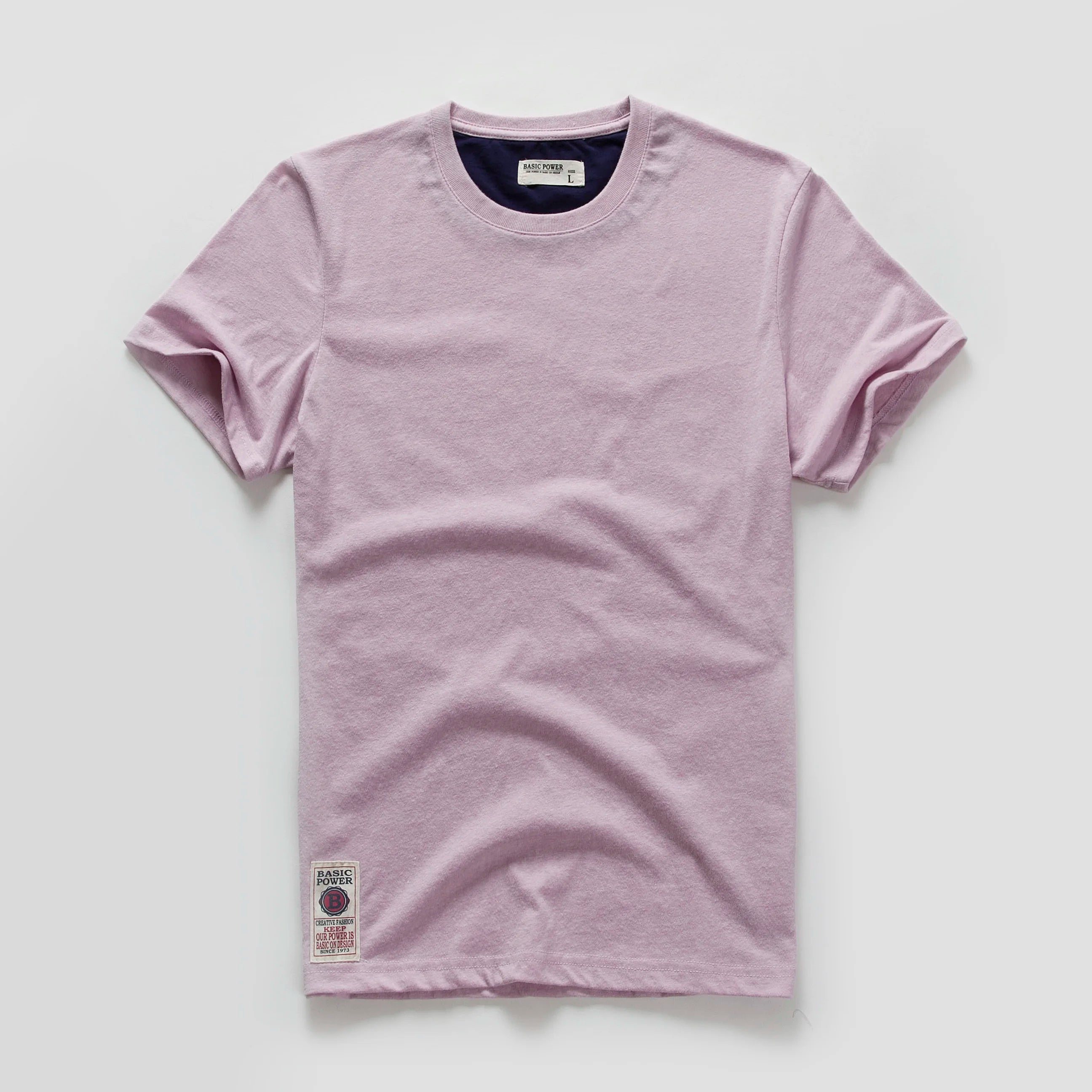 Solid Colour Casual O-neck High Quality - Men's T-Shirt