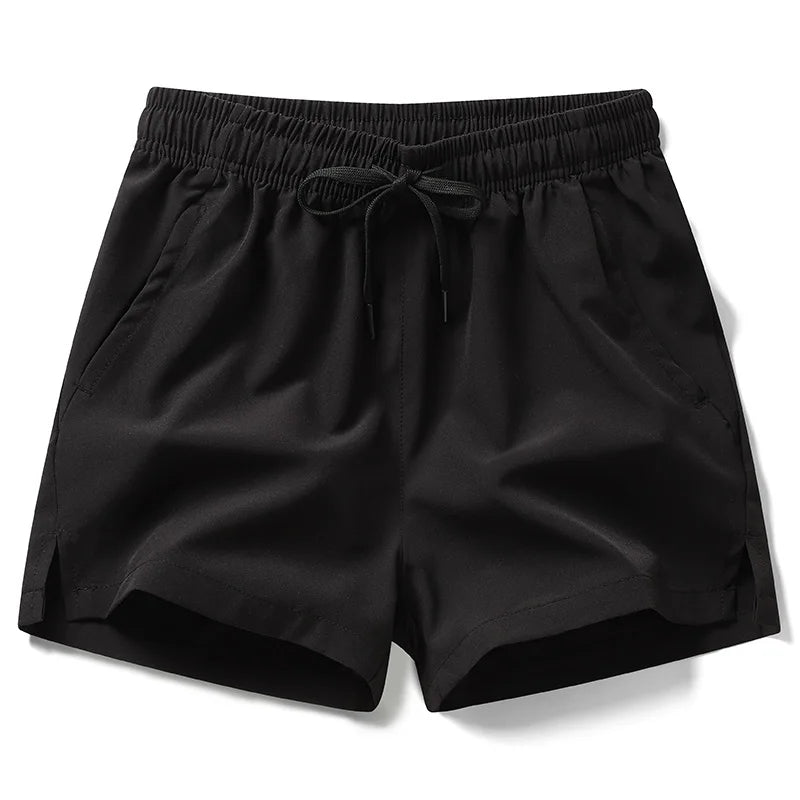 Pull String, Zipper Pockets Sport Shorts - Men's Shorts