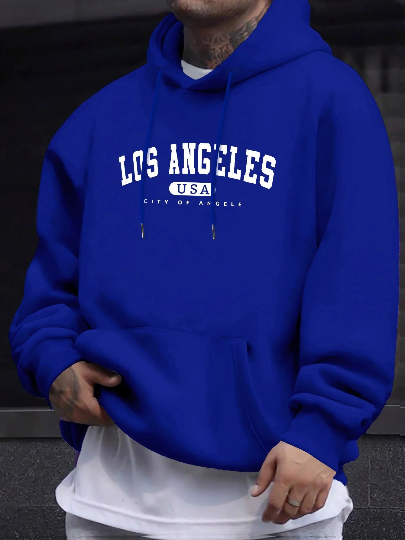 Los Angeles USA Print - Men's Hoodie