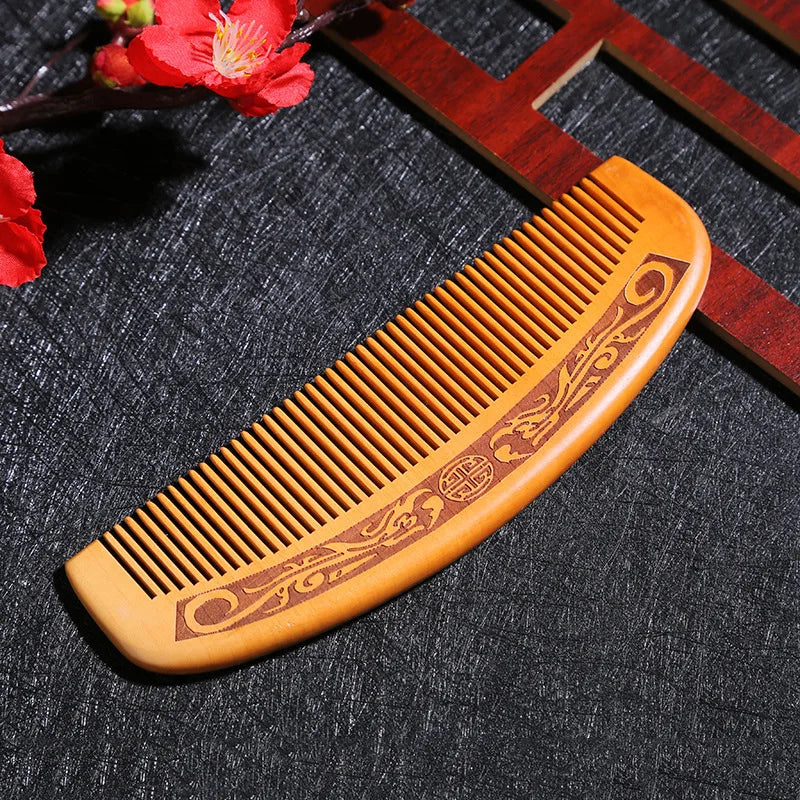 Natural Sandalwood Hair Combs Anti-Static Wooden Comb Hair Care