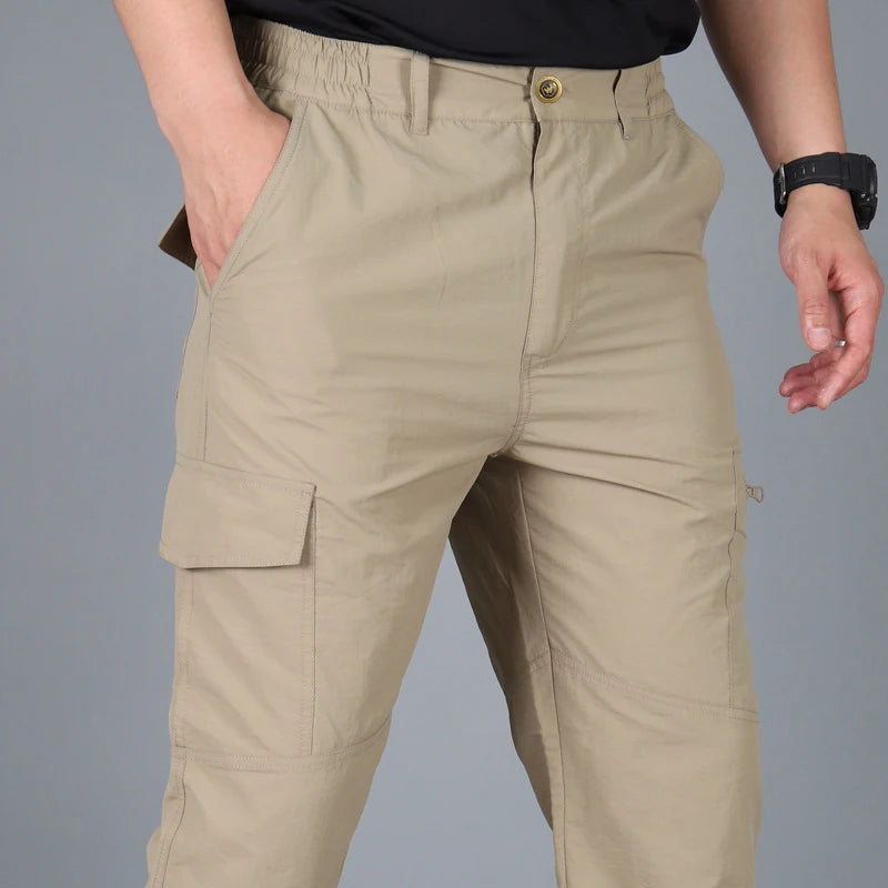 Tactical Multi-pocket Cargo Trousers, Lightweight - Men's Trousers