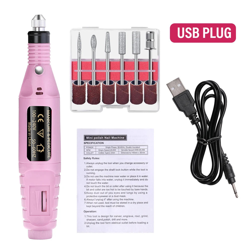 Electric Nail Sander Set For Manicure and Pedicure