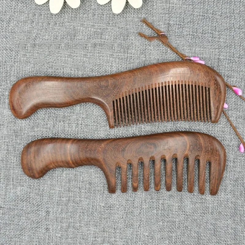 Natural Sandalwood Hair Combs Anti-Static - Sandalwood Comb - Hair Care