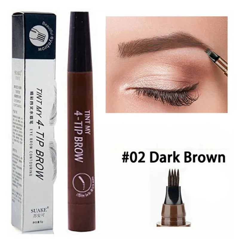 4-fork microblading eyebrow pencil