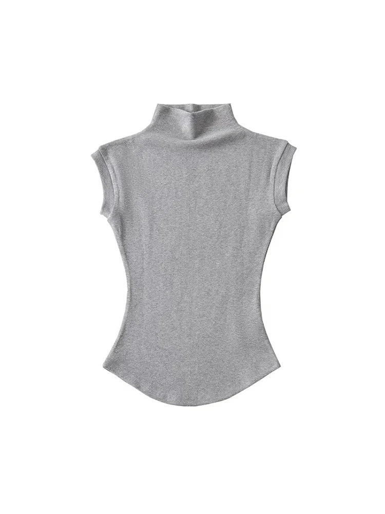Sleeveless Turtleneck - Women’s Top