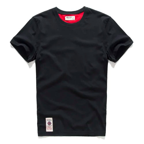 Solid Colour Casual O-neck High Quality - Men's T-Shirt