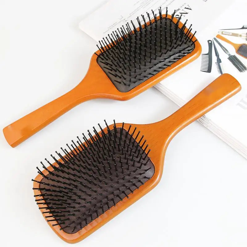 Wooden Comb - Scalp Care - Female Curly Hair Household, High-grade, Anti-static Comb