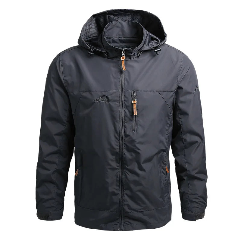 Windbreaker Tactical Jacket Waterproof, Hooded Coat - Men's Coat