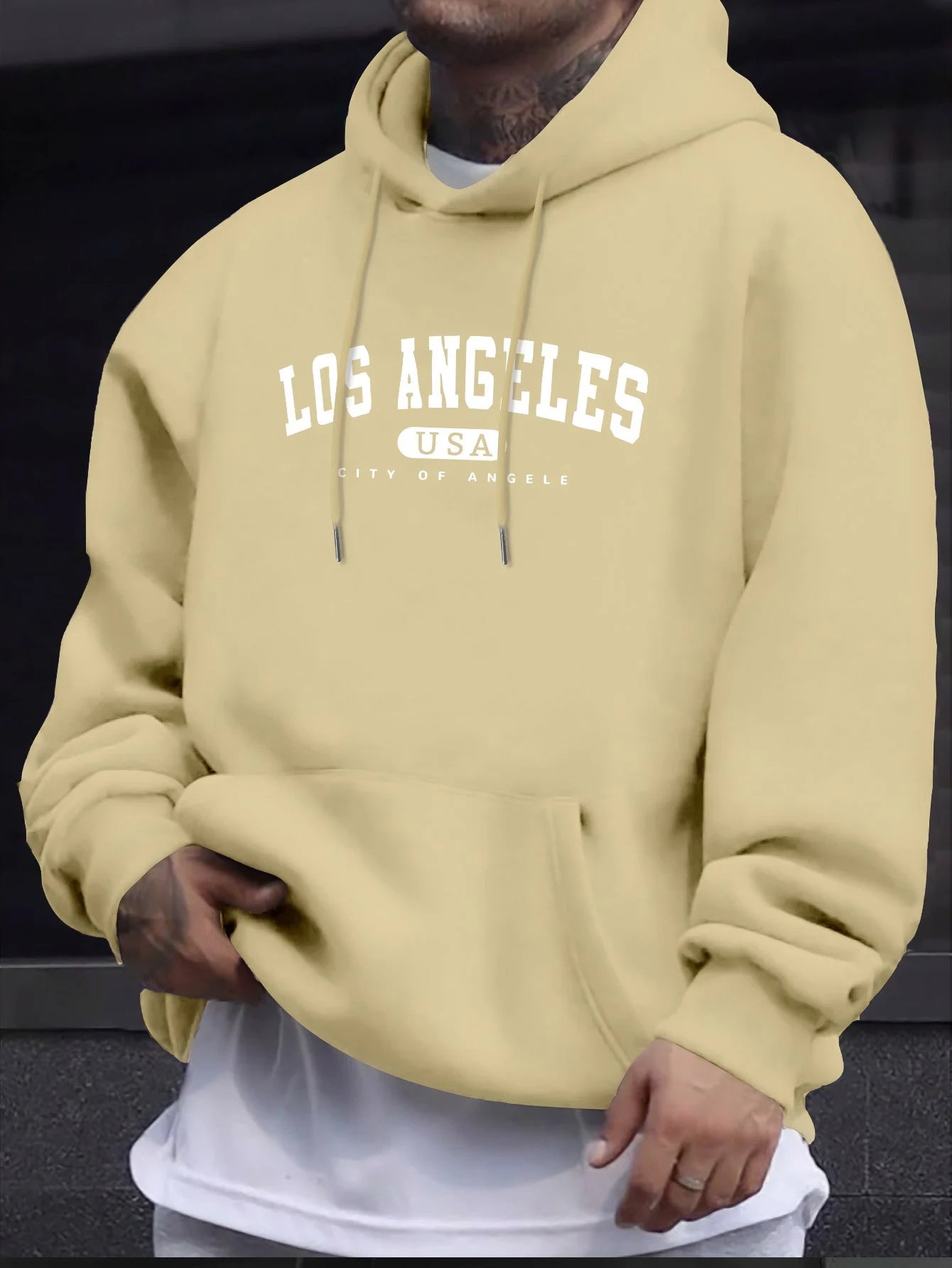 Los Angeles USA Print - Men's Hoodie