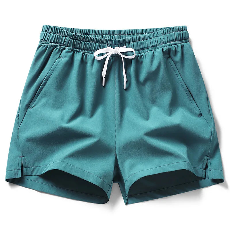 Pull String, Zipper Pockets Sport Shorts - Men's Shorts
