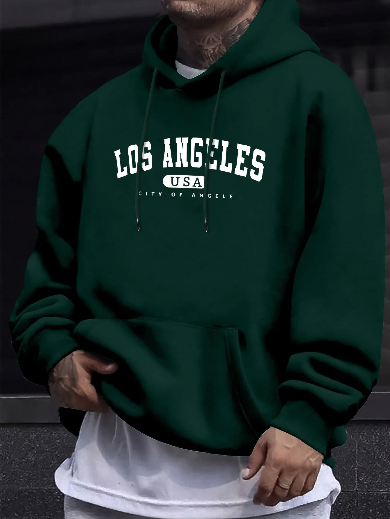 Los Angeles USA Print - Men's Hoodie