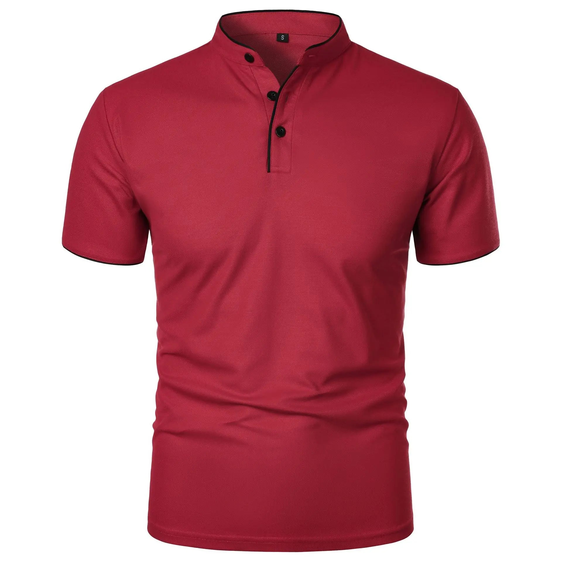 Short Sleeve Solid Colour Casual - Men's Polo