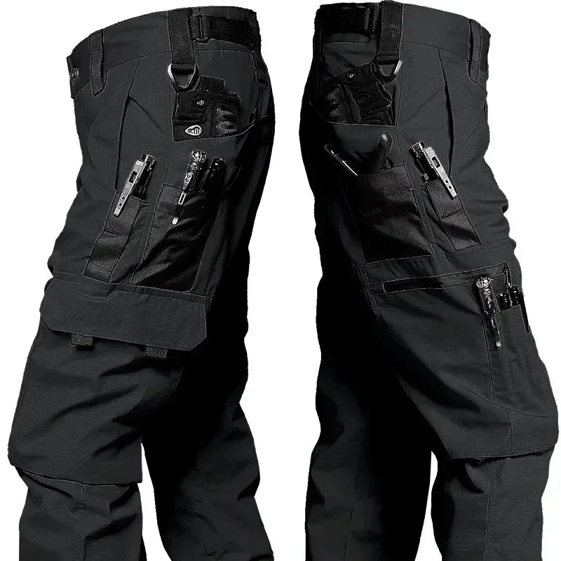 Tactical Work, Multi-pocket, Waterproof Cargo Trousers - Outdoor Workwear - Men's Trousers