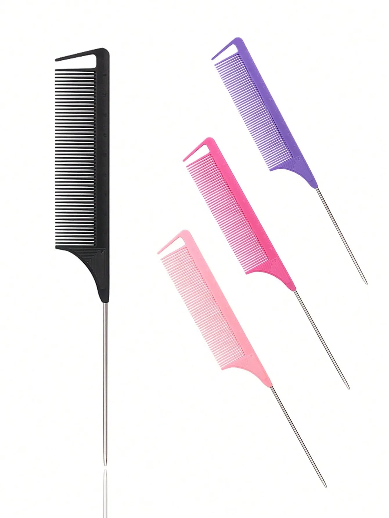 stainless steel pointed - professional hair comb