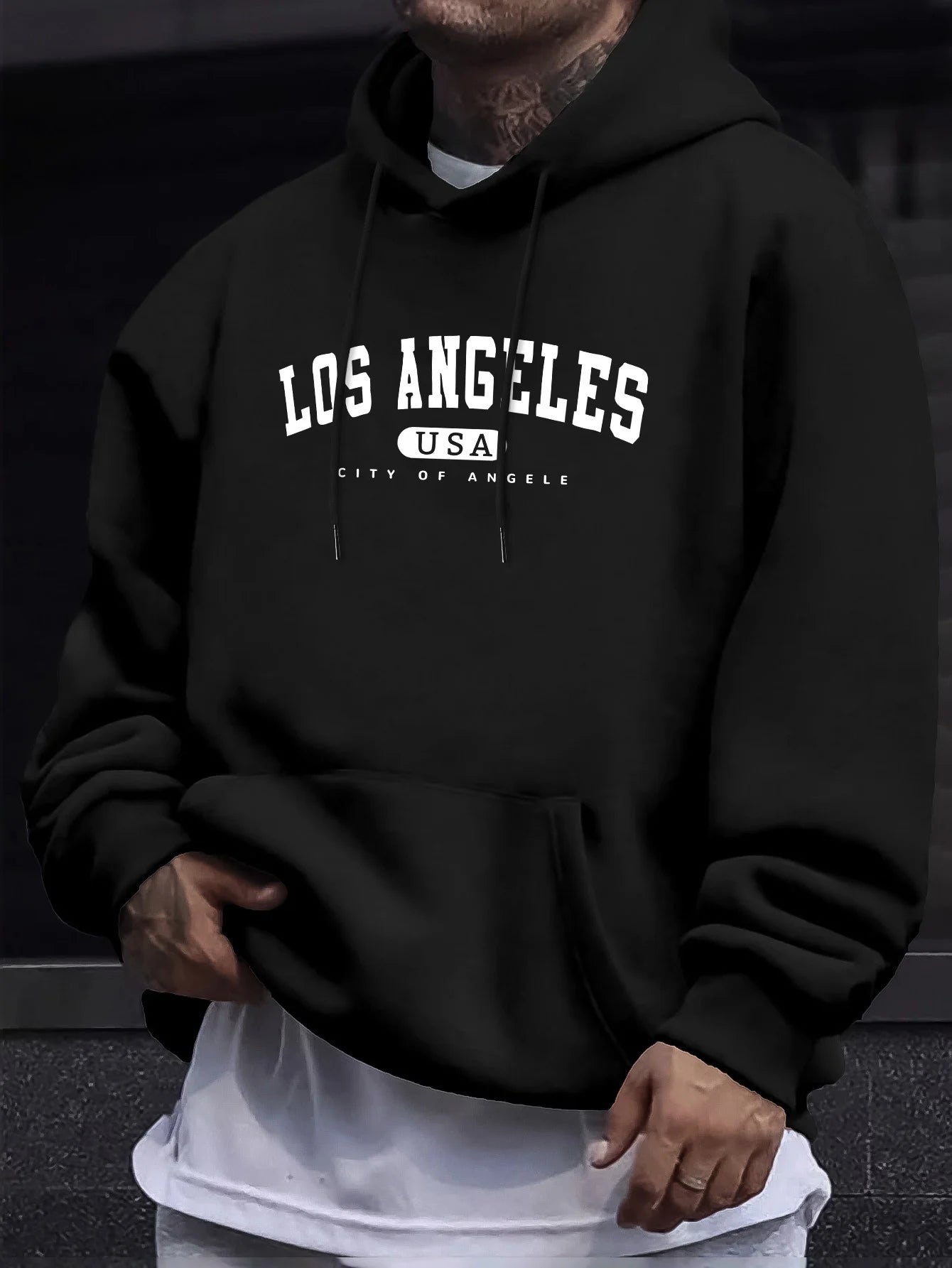 Los Angeles USA Print - Men's Hoodie