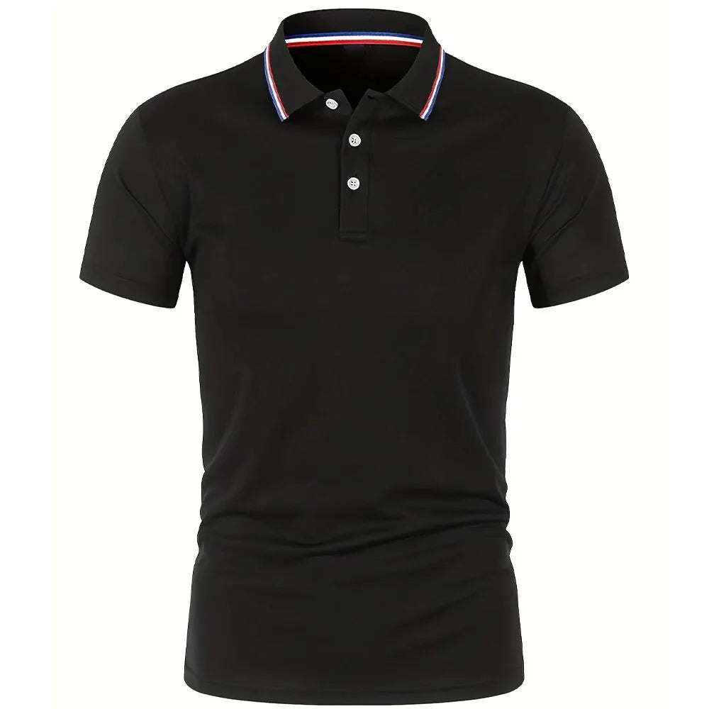 Casual Solid Colour Comfortable High Quality Short Sleeve - Men's Polo
