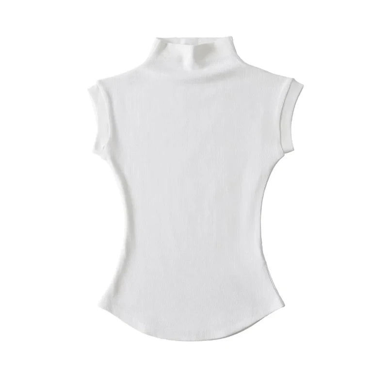 Sleeveless Turtleneck - Women’s Top