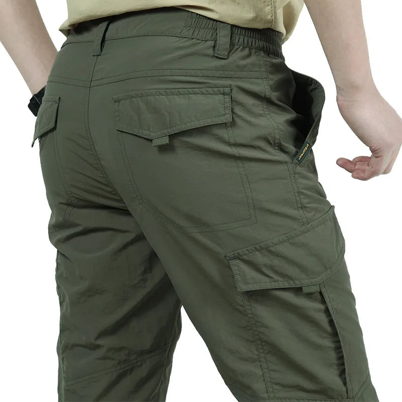 Tactical Multi-pocket Cargo Trousers, Lightweight - Men's Trousers