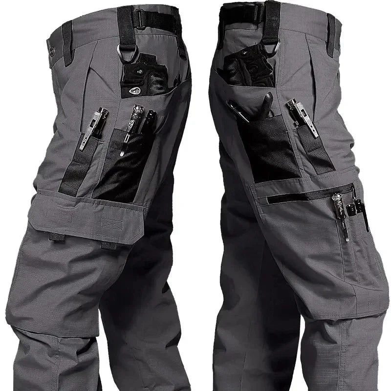 Tactical Work, Multi-pocket, Waterproof Cargo Trousers - Outdoor Workwear - Men's Trousers