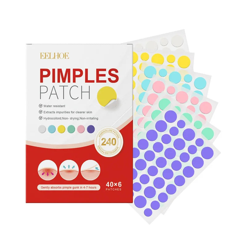 240pcs Star Acne Patches for Face Oil Control Spot Treatment - Cute Sticker for Covering Zits and Blemishes