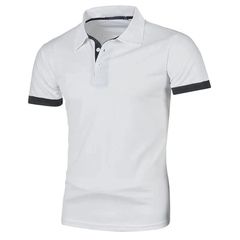 Short Sleeve Solid Colour Lightweight - Men's Polo