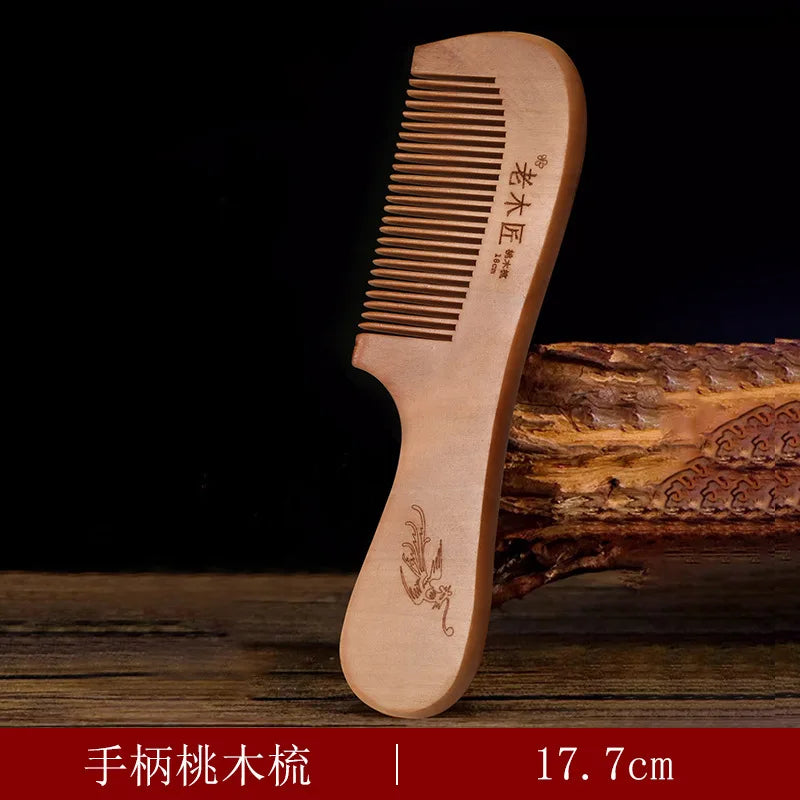 Natural Sandalwood Hair Combs Anti-Static Wooden Comb Hair Care