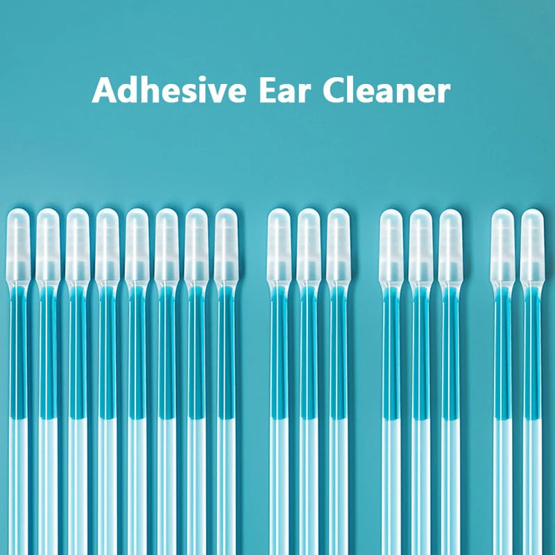 24Pcs Disposable Silicone Ear Wax Remover - Reusable Adhesive Earpick