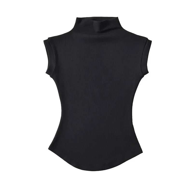 Sleeveless Turtleneck - Women’s Top