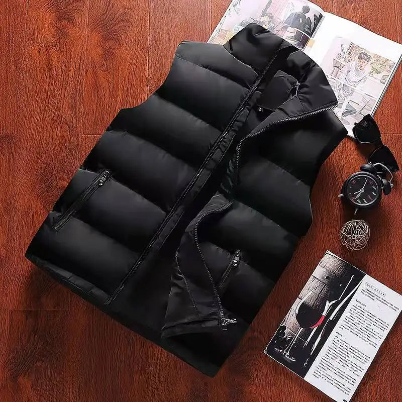 Warm Sleeveless Vest Jacket, Waterproof - Men's Jackets