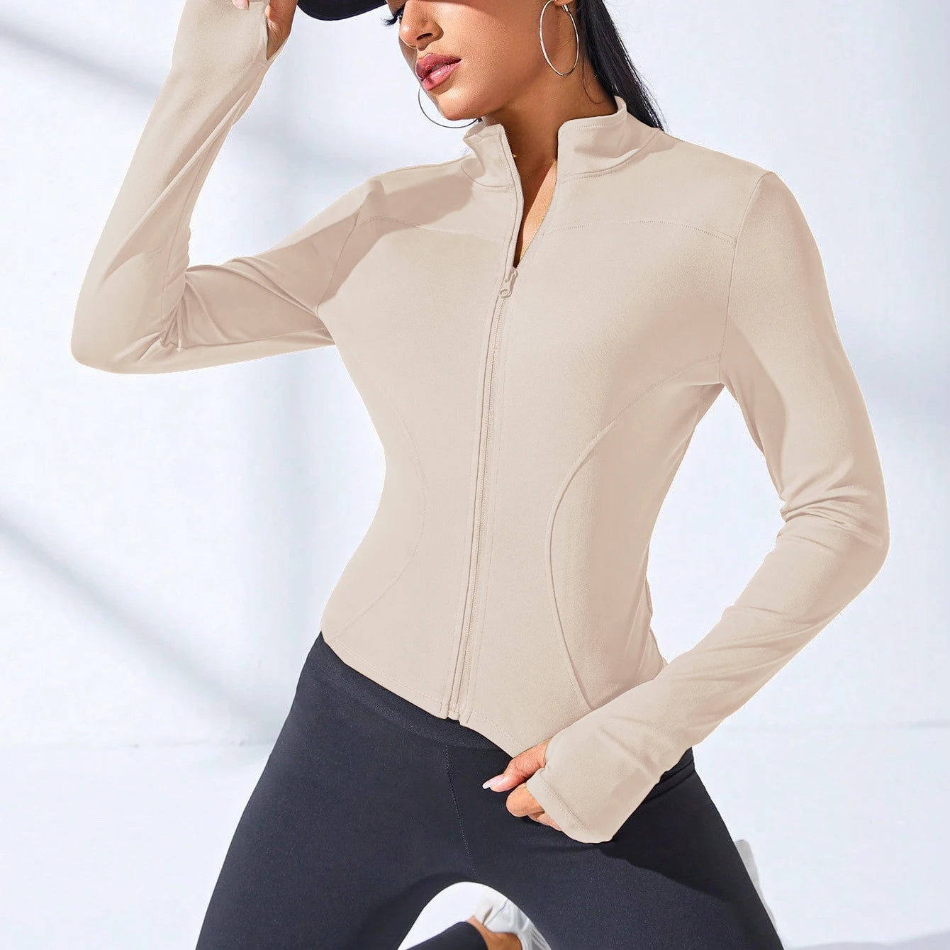 2024 women’s slimming zip-up yoga jacket