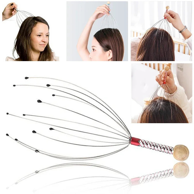 1PC octopus head massager