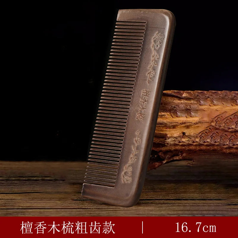 Natural Sandalwood Hair Combs Anti-Static Wooden Comb Hair Care