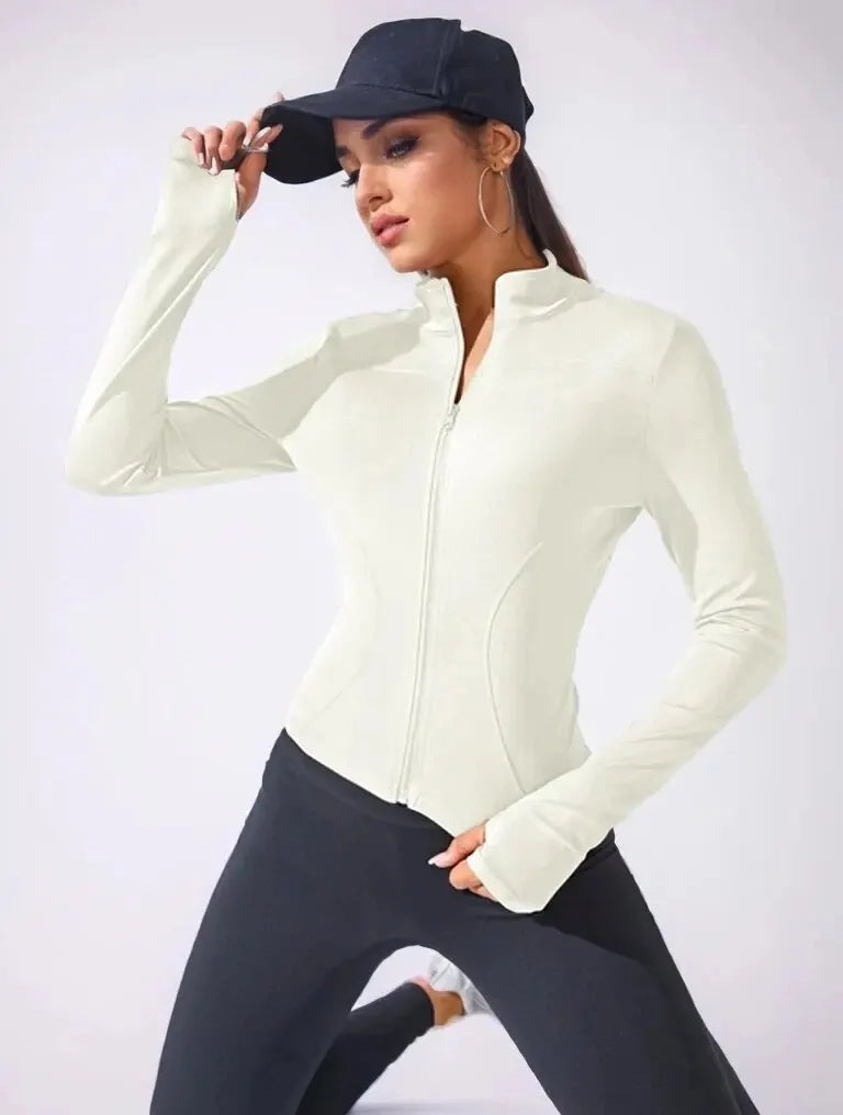 2024 women’s slimming zip-up yoga jacket