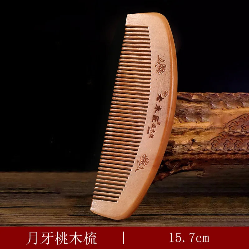 Natural Sandalwood Hair Combs Anti-Static Wooden Comb Hair Care