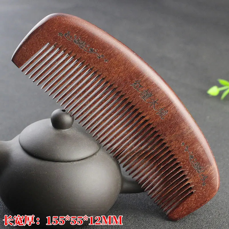 Natural Sandalwood Hair Combs Anti-Static Wooden Comb Hair Care