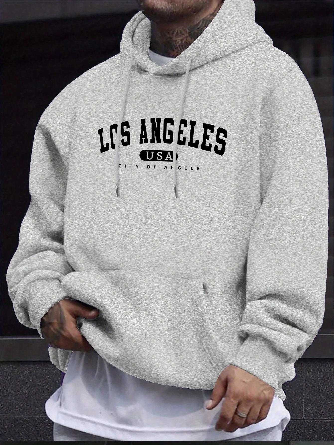 Los Angeles USA Print - Men's Hoodie