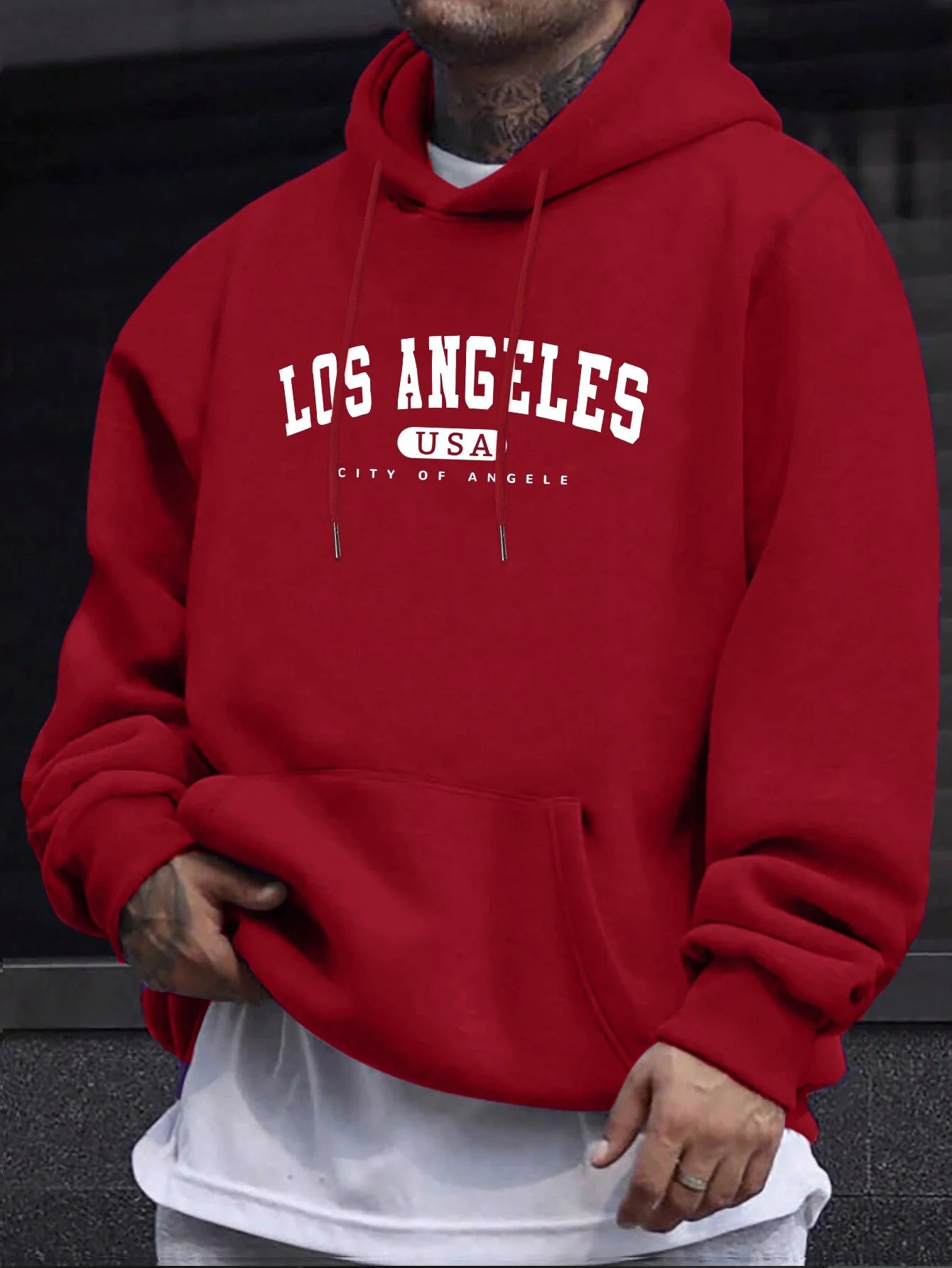 Los Angeles USA Print - Men's Hoodie