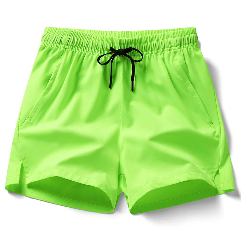 Pull String, Zipper Pockets Sport Shorts - Men's Shorts